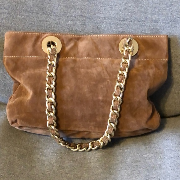 Le Château Tan Suede hobo bag - Picture 2 of 7